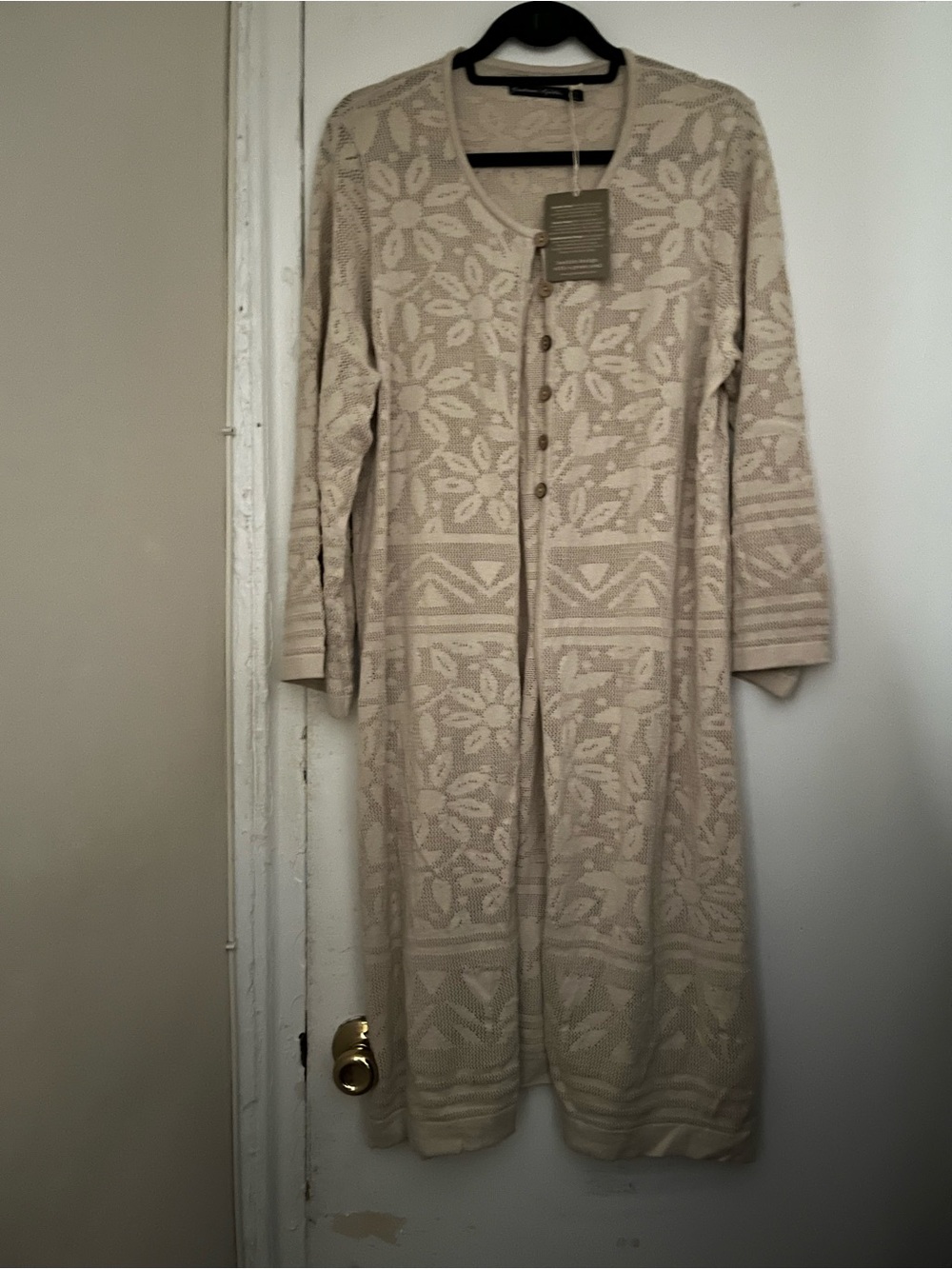 Gudrun Sjoden NWT XL Casablanca 100% organic cotton long cardigan 
NWT